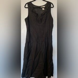 Speechless Charcoal Ruffled Dress